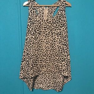 Cheetah print 2x tank top